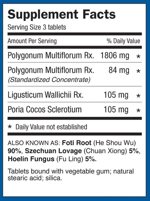 Dr. Shen's Shou Wu Pill ingredients
