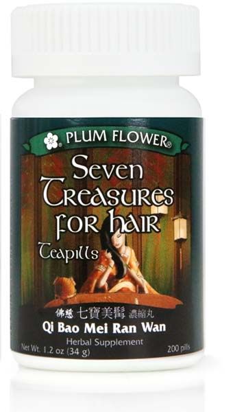 QI BAO MEI RAN WAN - Seven Treasures For Hair Teapills