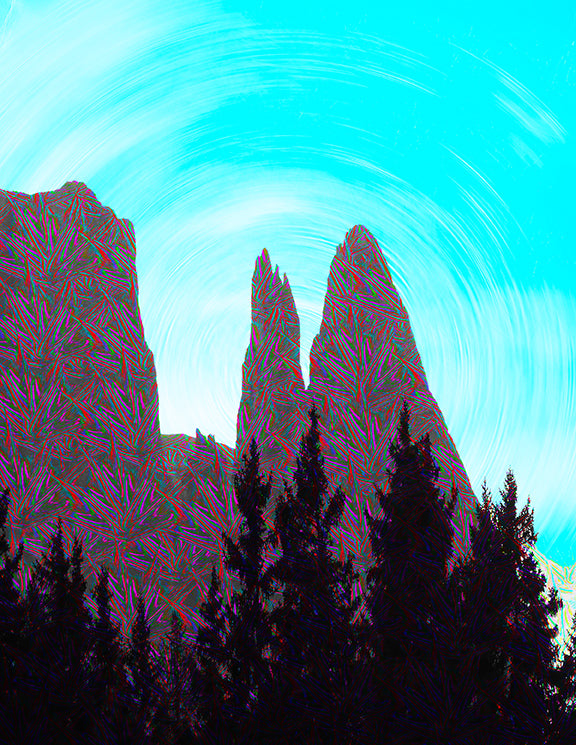 impossible landscape digital painting by Joel Schreck (2020)